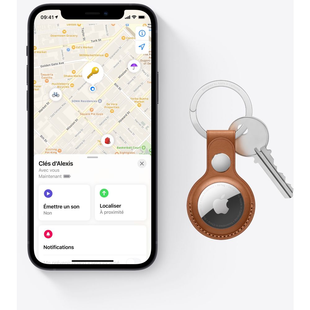 Tracker bluetooth Apple AirTag Pack de 1 - Cosnewshop