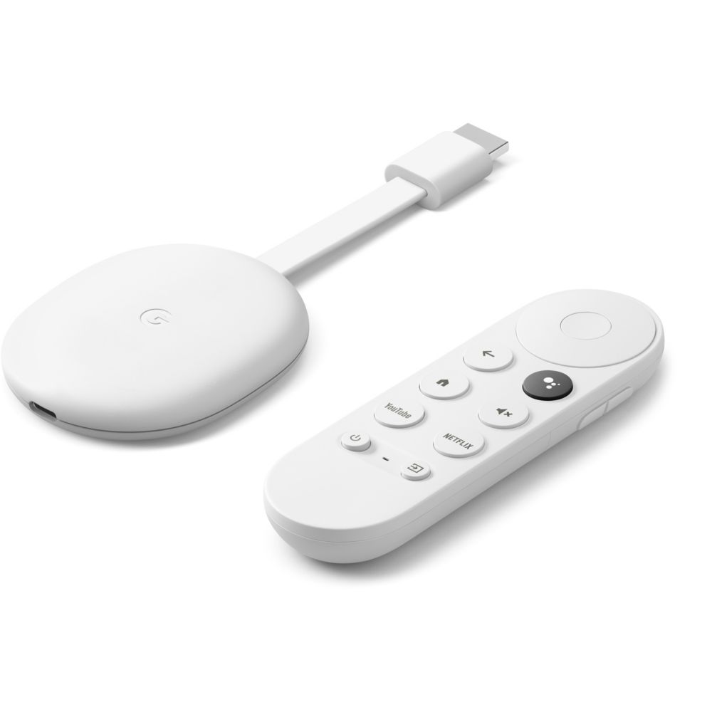 Passerelle multimédia Google Chromecast 4K avec Google TV - Cosnewshop