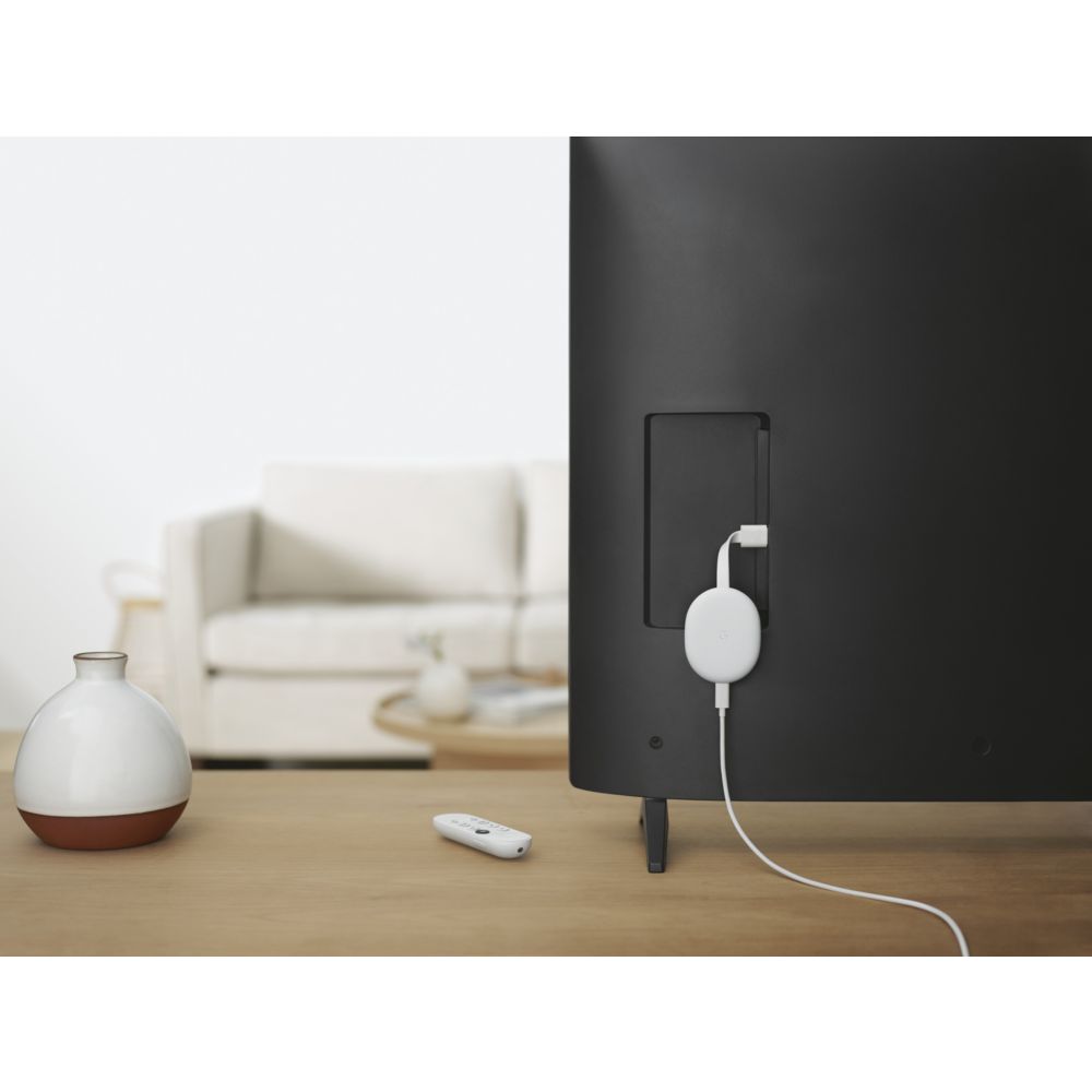 Passerelle multimédia Google Chromecast 4K avec Google TV - Cosnewshop