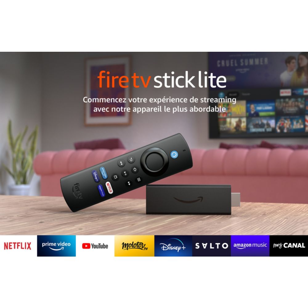 Fire TV Stick Lite Avec Télécommande Vocale Alexa - Cosnewshop