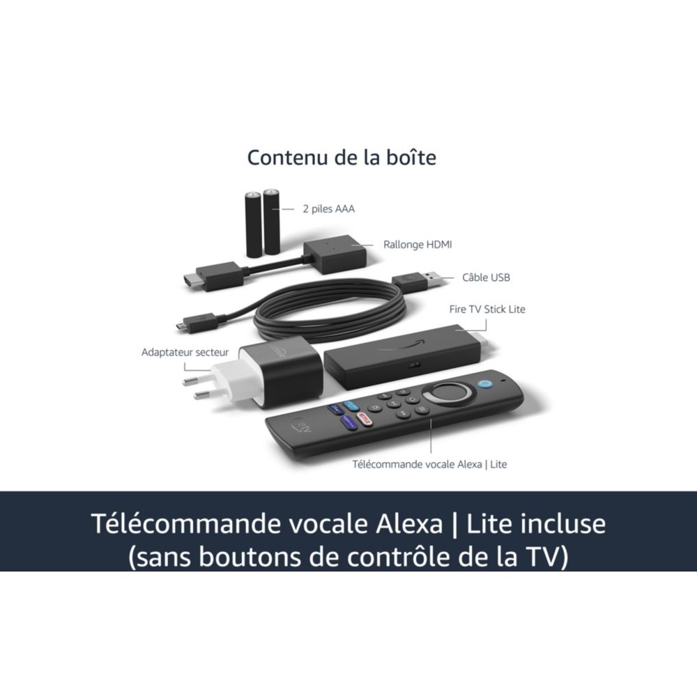 Fire TV Stick Lite Avec Télécommande Vocale Alexa - Cosnewshop