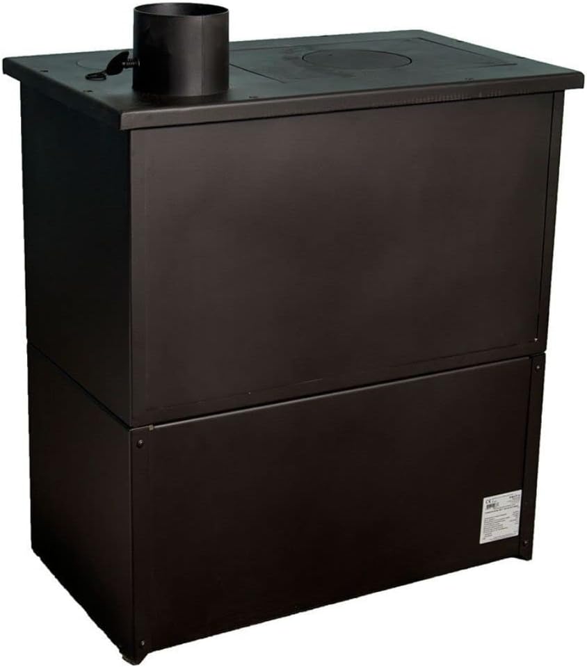 Poêle à bois. Puissance de chauffage de 10 kW. Poêle à combustible solide avec four Modèle Prity 1P34 - Cosnewshop