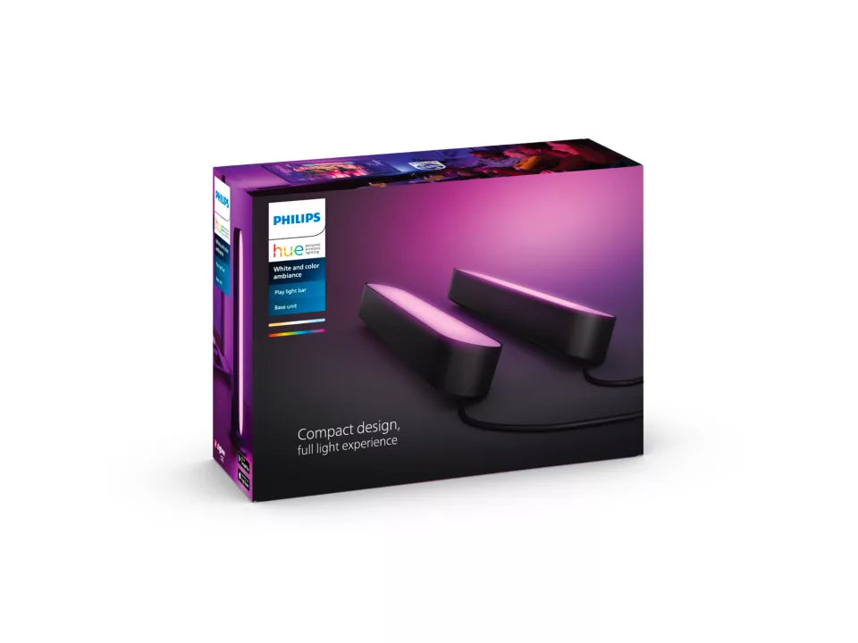 Lampe connectée Philips Hue Play Pack x2 Noir - Cosnewshop