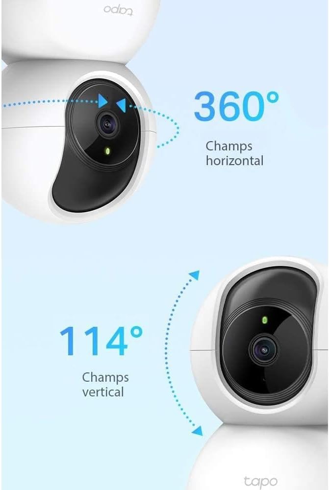 Caméra Surveillance Intérieure WiFi Tapo-Compatible avec Alexa et Google Assistant - Cosnewshop