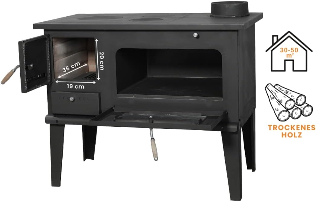 Cuisinière à Bois Balkan Energy 4014 7,9 kW - Cosnewshop