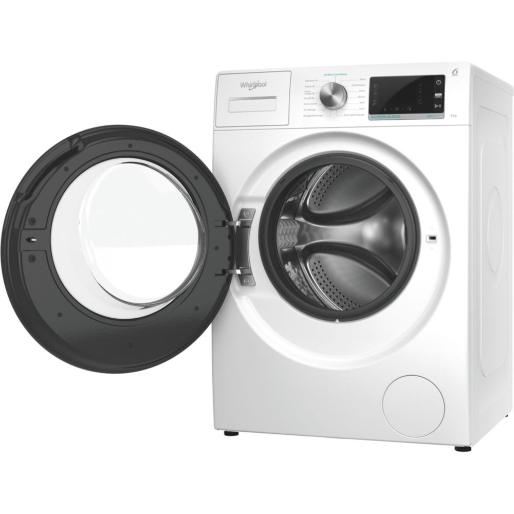 Lave linge hublot Whirlpool W6XW845WBFR Supreme silence - Cosnewshop