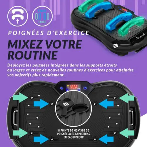 Plateforme Vibrante Ultra Slim Plus Bluefin Fitness - Cosnewshop