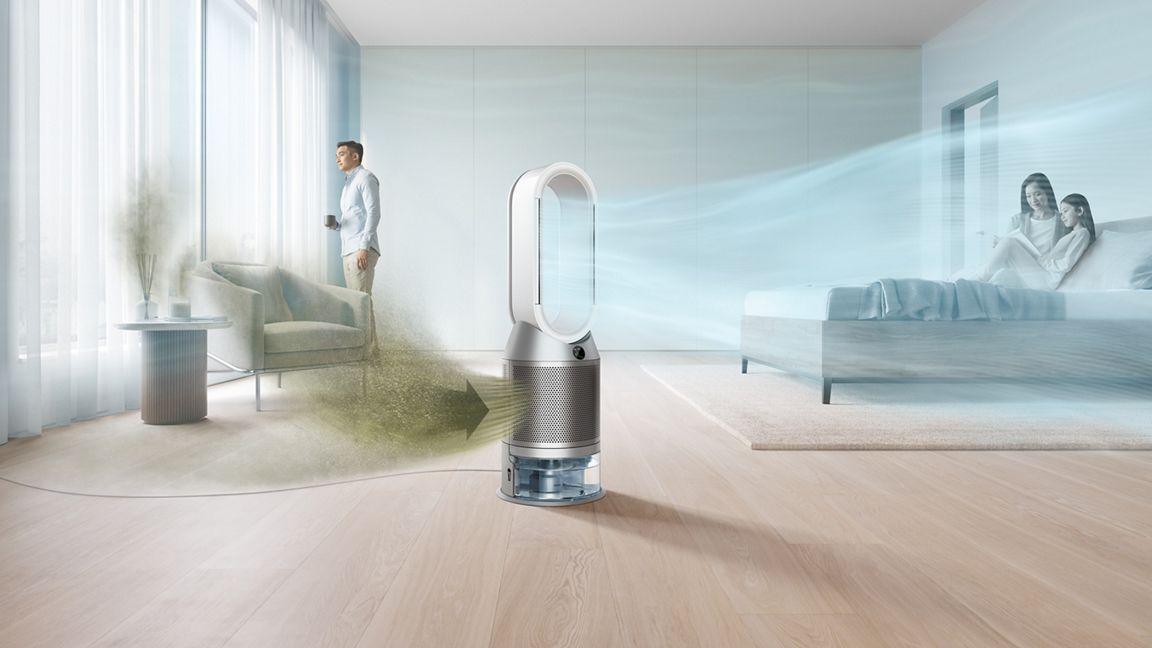 Purificateur Dyson Purifier Humidify+Cool™ Autoreact (Blanc/Argent) PH3A - Cosnewshop