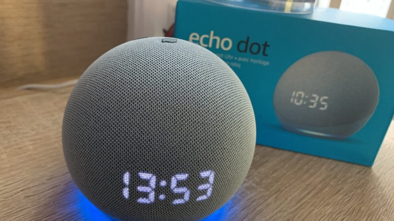 Nouvel Echo Dot (4e génération), Enceinte connectée avec Horloge et Alexa - Cosnewshop