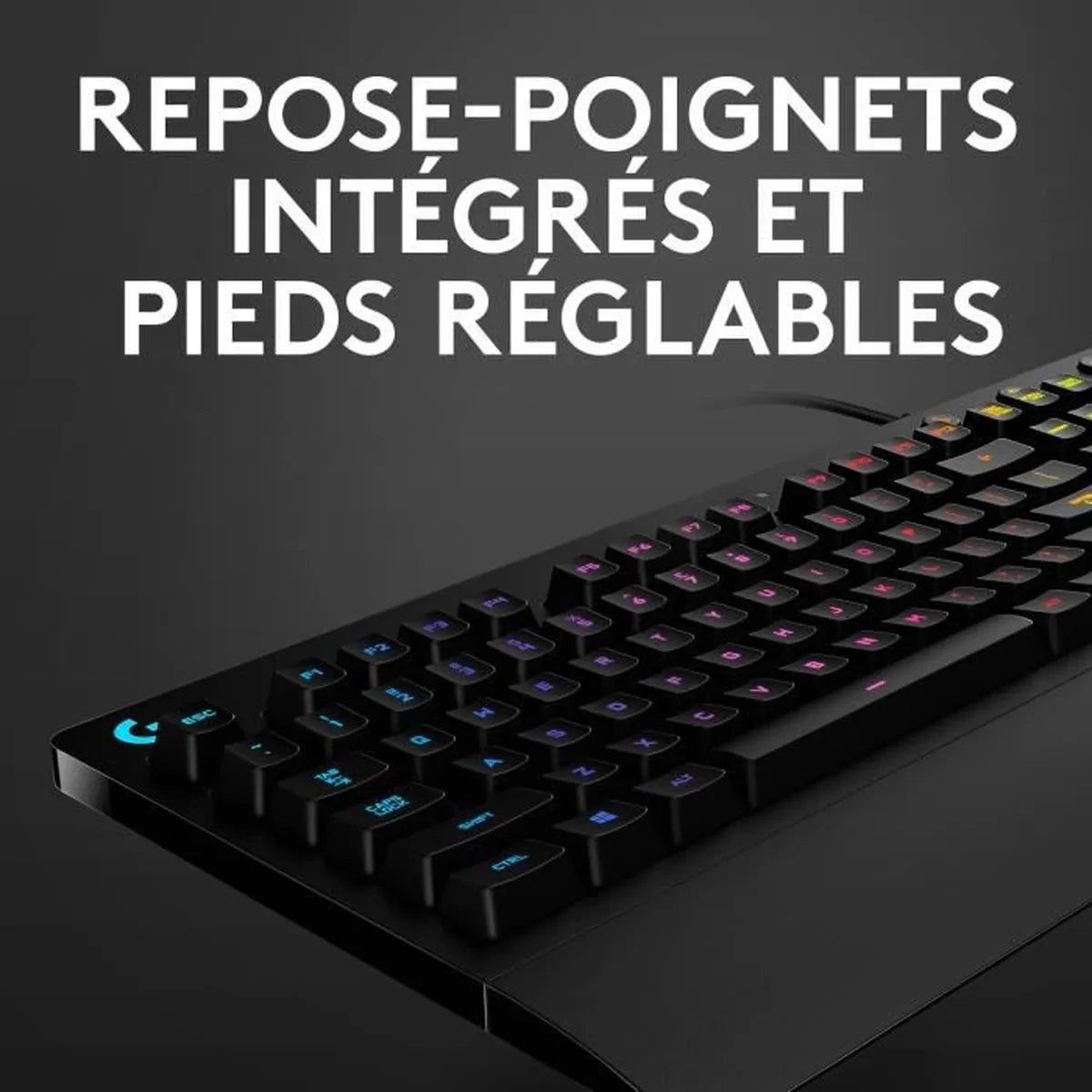 Clavier gaming filaire - Logitech - G213 Prodigy - USB - AZERTY - Noir - Cosnewshop