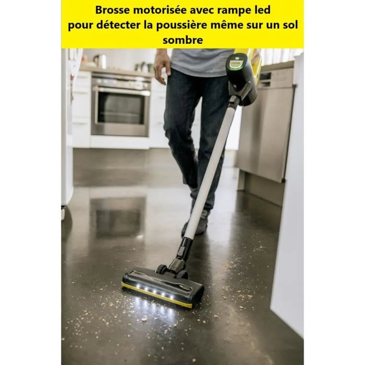 KARCHER VC6 Cordless ourFamily - Aspirateur Balai multifonction sans fil sans sac silencieux - Batterie amovible - Brosse motorisée - Cosnewshop