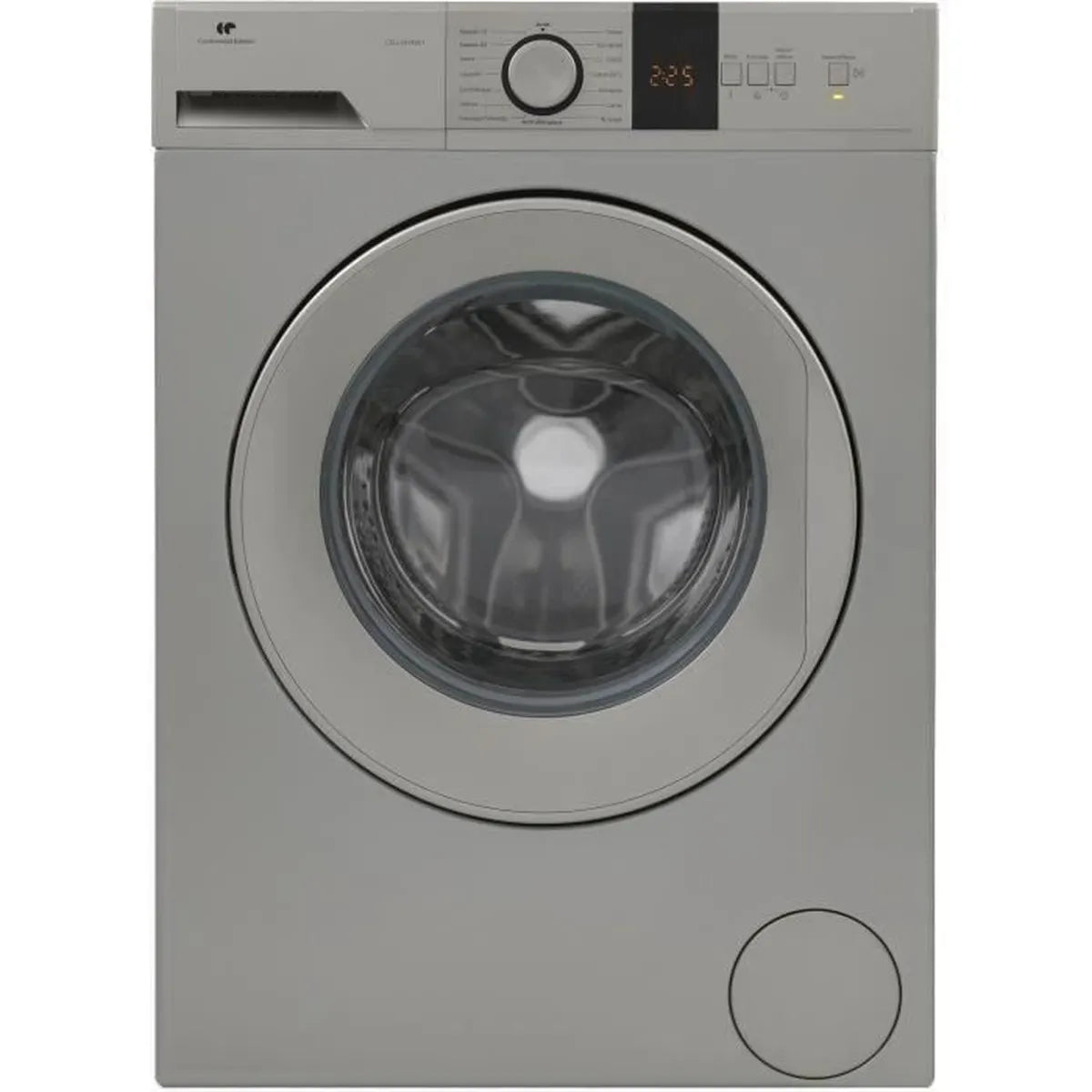 Lave-linge hublot CONTINENTAL EDISON CELL10140S1 - 10 kg – Moteur induction – L59,7 cm - 1400 trs/min - Silver - Cosnewshop