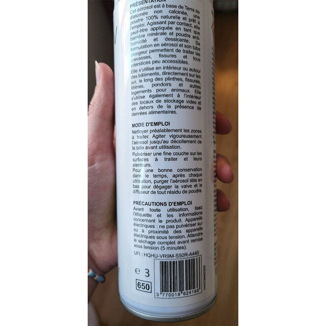 Spray Terre de Diatomée : Anti-punaises de lit BIOCINOV - Cosnewshop